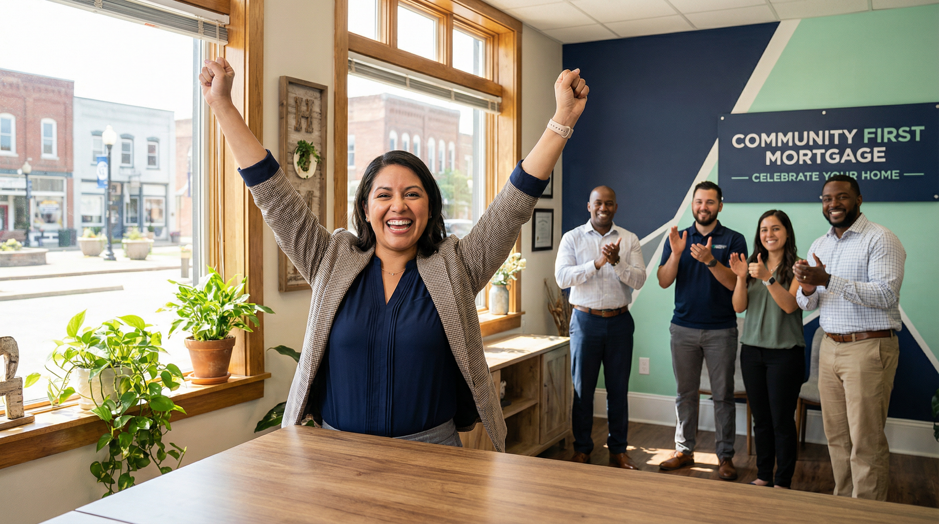 Successful loan officer running her own business